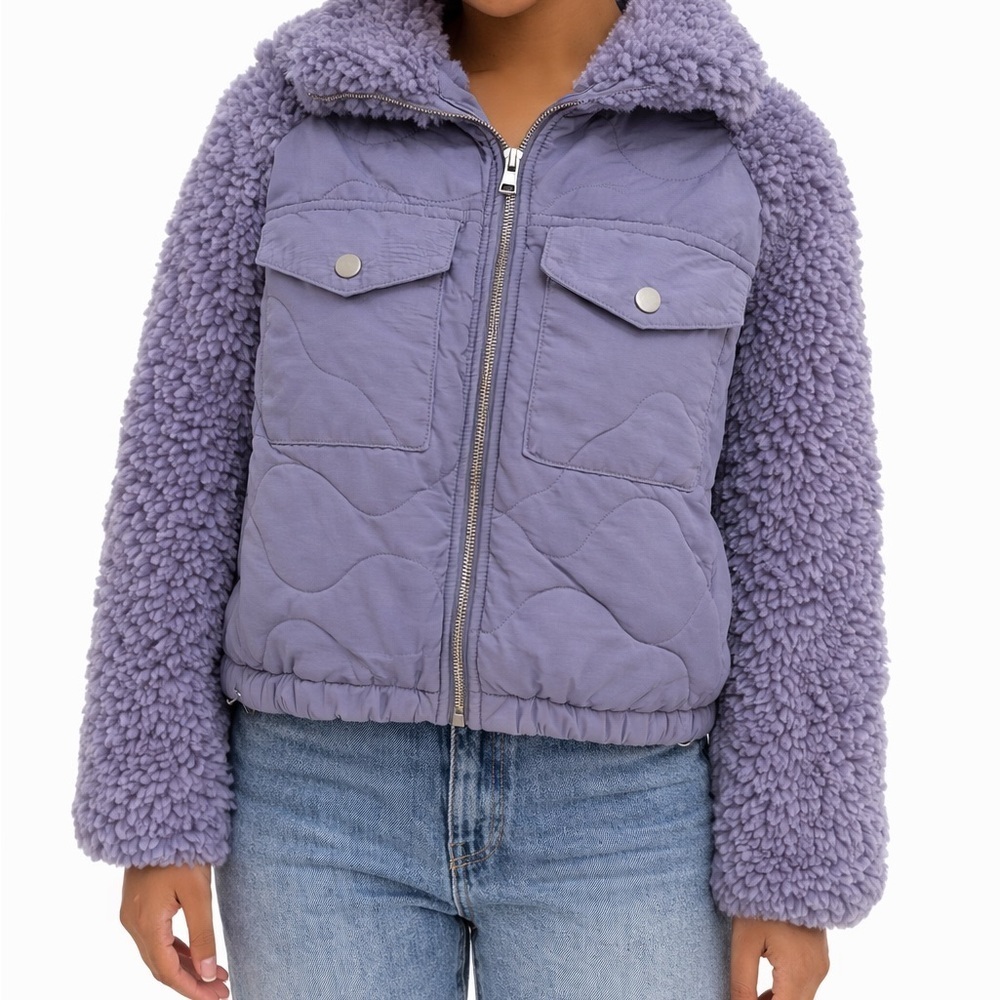 Universal Thread Lilac Teddy Jacket - Picture 3 of 12